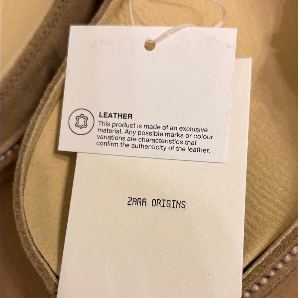 ZARA NWT Stylish Tan Clogs - Picture 7 of 8